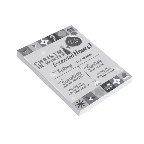 Digital Flyers A6 - Black and White