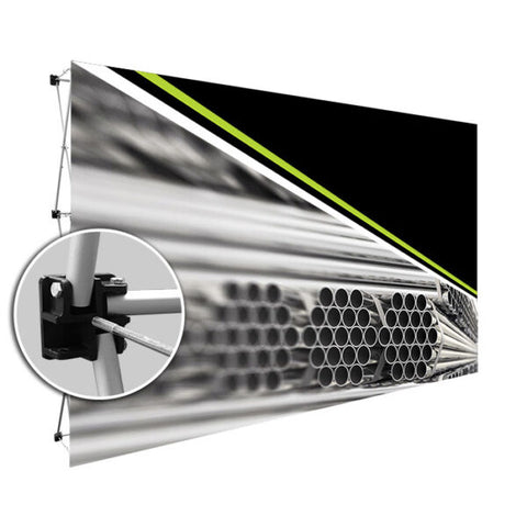 Straight Fabric Banner Wall