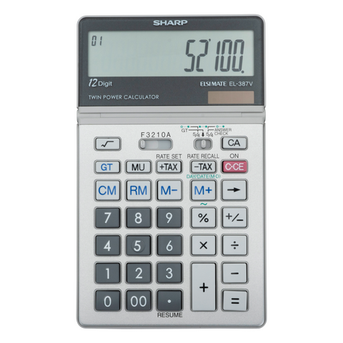 Sharp EL-387V Desktop Calculator