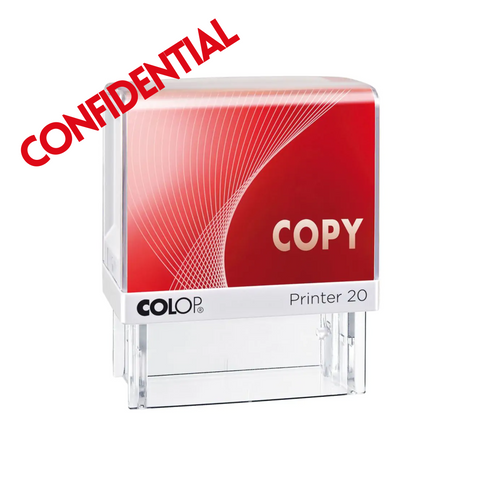 Printer 20/L with stock text - Confidential