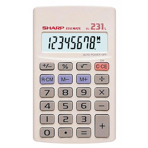 Sharp El231 LB Pocket Calculator