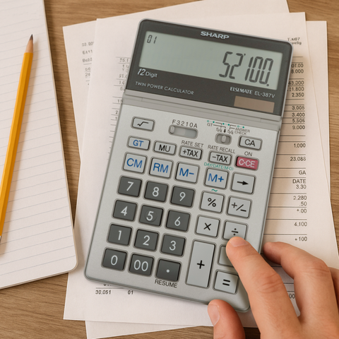 Sharp EL-387V Desktop Calculator