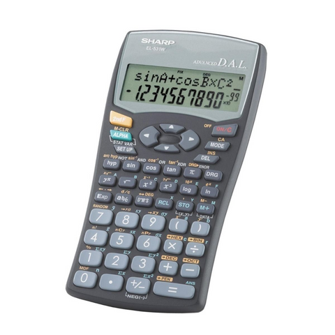 Sharp EL531 WH-BK Scientific Calculator